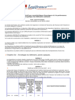 Arrt Du 3 Mai 2007 Relatif Aux Caractristiques Thermiques Et La Performance Nergtique Des Btiments Existants