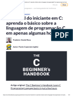 O Manual Do Iniciante em C - Aprenda o Básico Sobre A Linguagem de Programação C em Apenas Algumas Horas