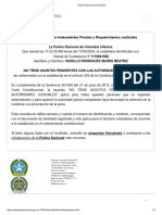 Certificado Policía Nacional de Colombia