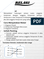 RELASI dan fungsi