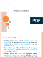 Chapter 5 - Security Policies