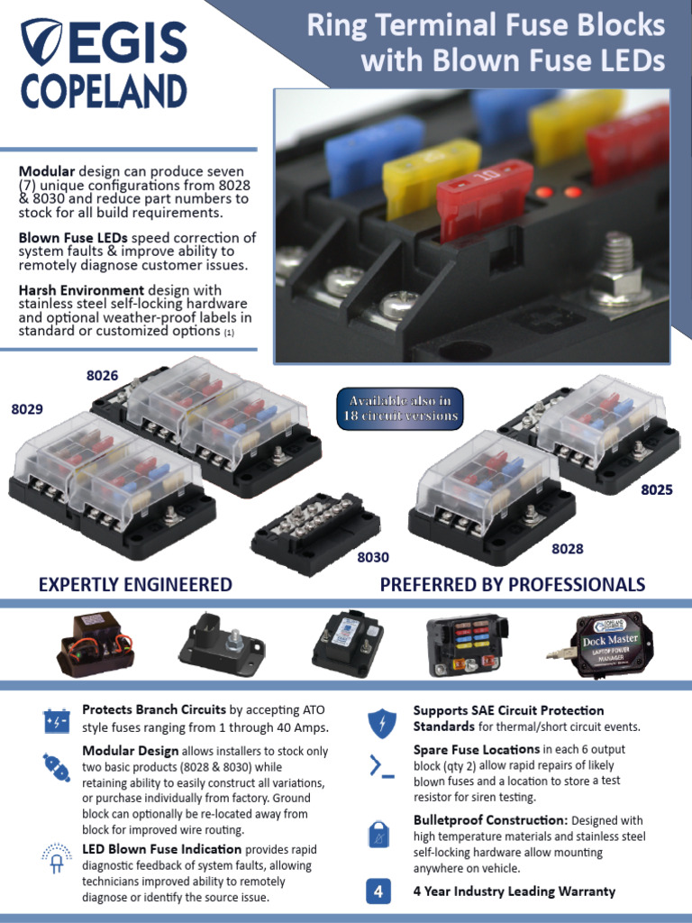 Modular Fuse Block with Diagnostics | PDF | Fuse (Electrical ...