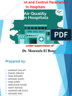 Air Treatment and Control Parameters in Hospitals