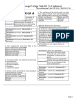 Biology Prodigy Test #17 (Full Syllabus)