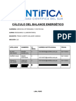 Annotated-lab. Bioquimica i - c%c3%81lculo Del Balance Energ%c3%89tico