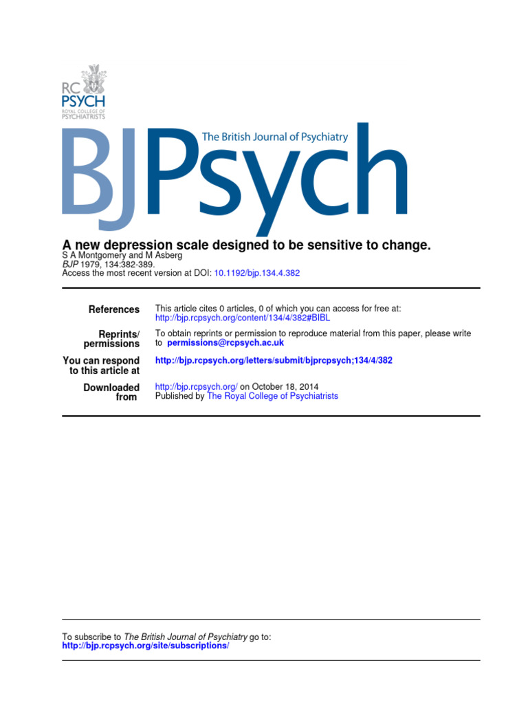 Original Paper | PDF | Major Depressive Disorder | Antidepressant