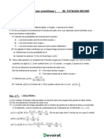 Série D'exercices 7 Avec Correction - Math PROBABILITÉ - Bac Technique (2022-2023) MR FATNASSI BECHIR