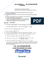 Série D'exercices 8 Avec Correction - Math PROBABILITÉ - Bac Technique (2022-2023) MR FATNASSI BECHIR
