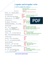 Past Simple Verbs Exercise 8