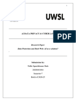 21UWSLEL012 - AI - DATAPRICAVY - & - CYBERLAW - 20200401084 - Literature Review