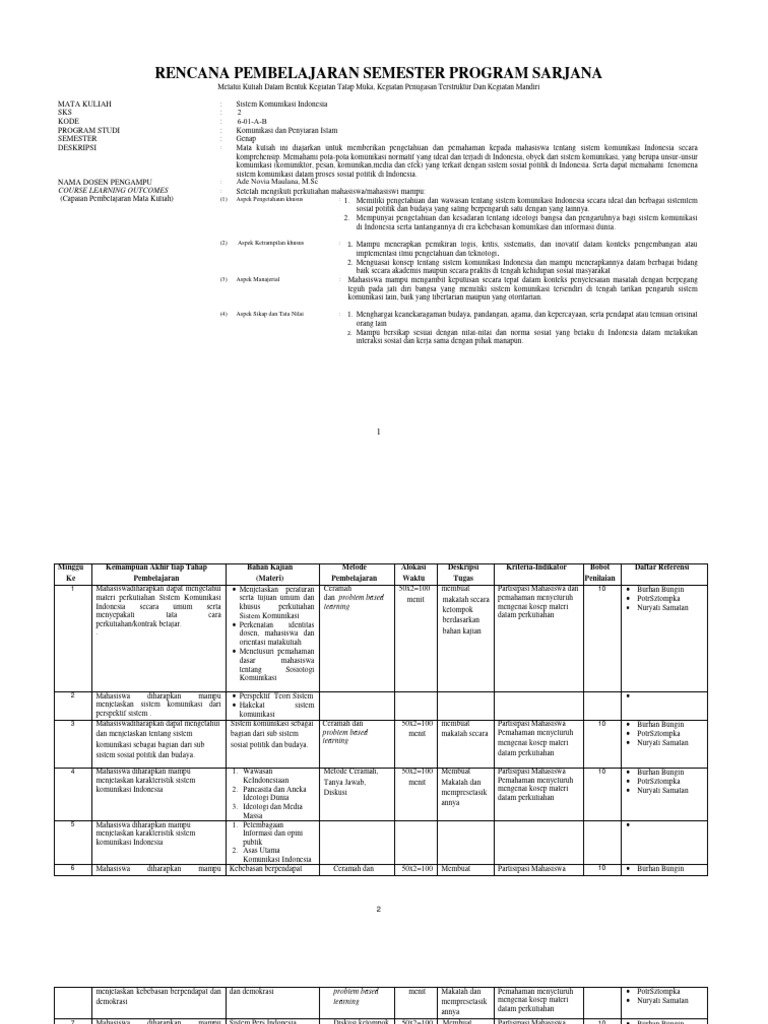 Pemahaman Sistem Komunikasi Indonesia | PDF