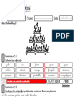 Les Adjectifs Qualificatifs