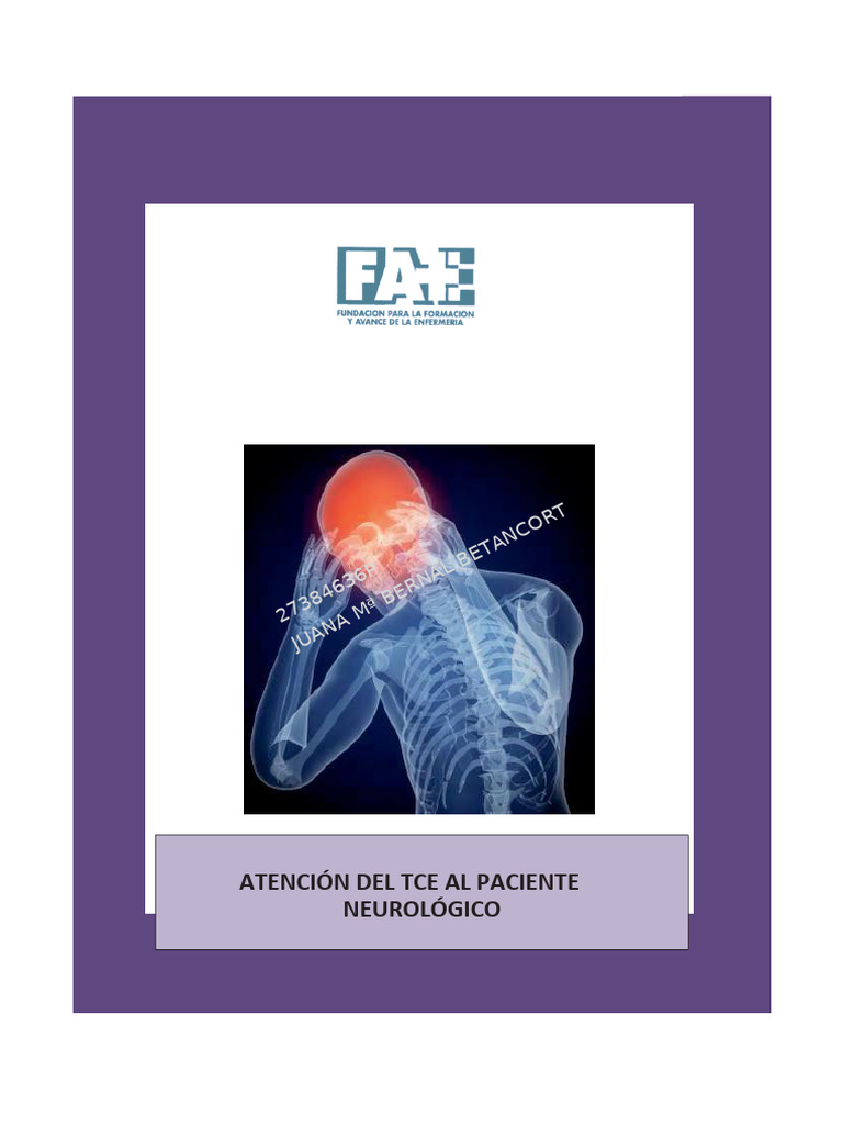 Atencion Del Tce Al Paciente Neurologico | PDF | Médula espinal | Cerebro