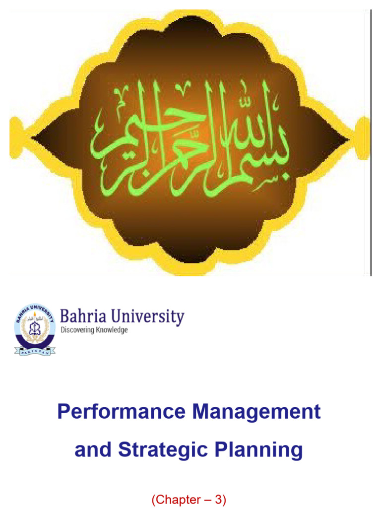 Strategic Planning and Performance Management | PDF | Strategic ...