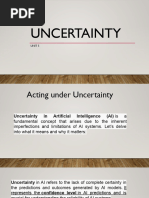 UNIT 5 - Uncertainty