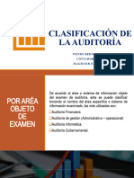 Clasificación de La Auditoría