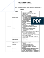 Class XI - Revised Assessment Syllabus 2023-2024