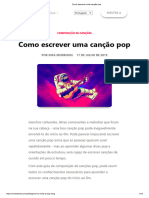 Como escrever uma canção pop