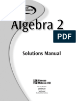 Solutions Manual Glencoe Algb2