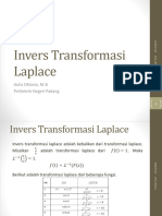 Pertemuan 15 - Invers Transformasi Laplace