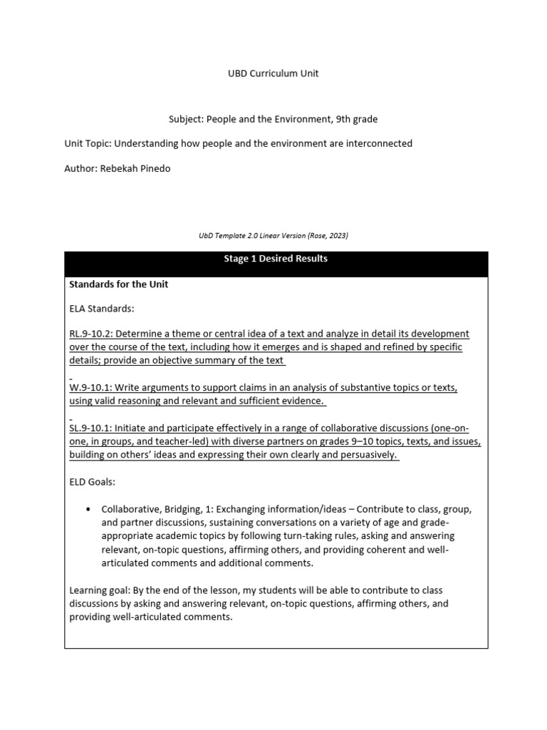 Kami Export - Unit People and The Environment 1 | PDF | Essays ...