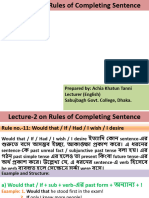 English Class-Part 6 - Completing Sentence-Part-II PDF