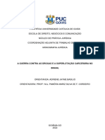 A Guerra Contra as Drogas e a Superlotação Carcerária No Brasil