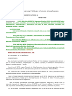 Reglamento de La Ley 29733 Ley de Protección de Datos Personales y Su Reglamento