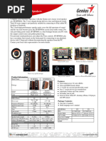 Datasheet 1325904 Genius SP HF 800a 20 PC Speaker Corded 20 W Wood Black