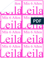 Etiketas de Vasos de Leila