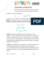 Expresiones Algebraicas