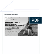 SURVEYING 3 - ERRORS & DISTANCE MEASUREMENT - Errors & Measurements