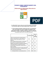 Cuestionario Sobre Comportamiento Del Consumidor