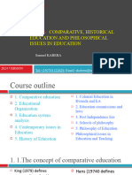 Pgde. Comparative, Historical and Philosophical Issues in Education Final