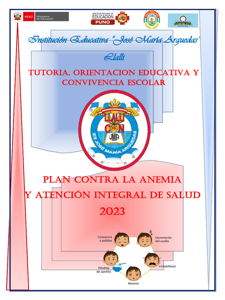 Plan de Lucha Contra la Anemia 2023 | PDF | Escuelas