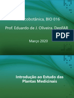 Aula 01 - Introdução Ao Estudo Das Plantas Medicinais2020 - 1