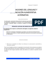 Alteraciones Del Lenguaje Y Comunicación Aumentativa Alternativa