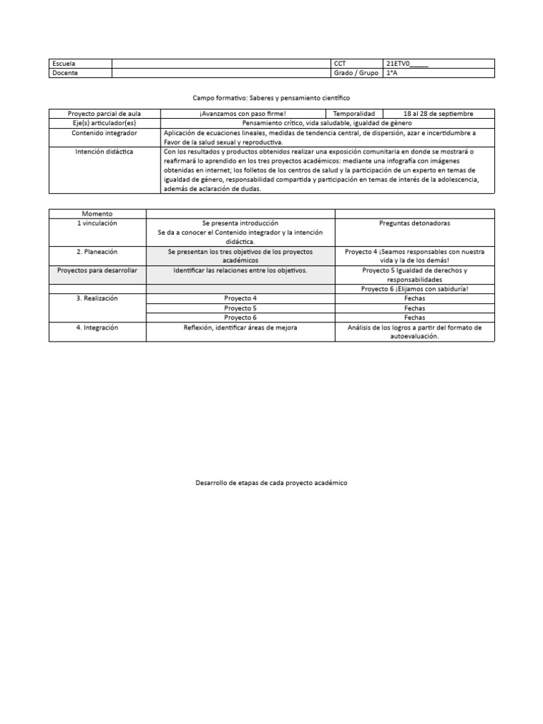 Proyecto Parcial de Aula | PDF