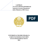 Laporan Divisi Data Dan Sistem Informasi Survei Kepuasan Layanan Manajemen (Responden Mahasiswa FBS Unesa)