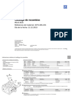 Catálogo de Recambios: MS-B 3035 Referencia Del Material: 4475.005.201 Día de La Fecha: 11.12.2013