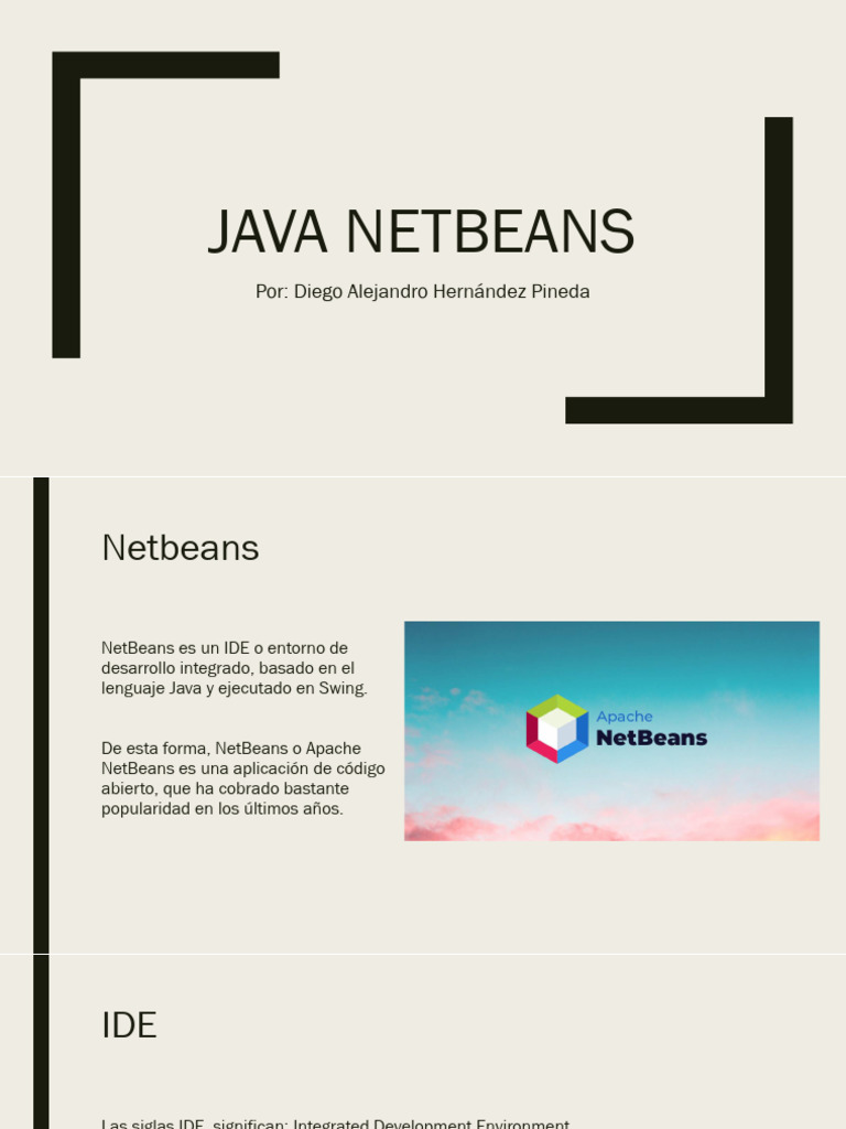 JAVA Netbeans | PDF | Java (lenguaje de programación) | Aplicaciones y ...