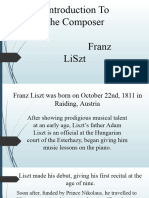 Report About Franz Liszt
