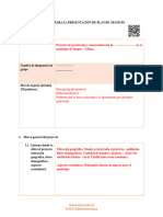 Estructura Plan de Negocios para La Presentación de Proyecto Productivo 2023