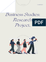 Business Studies Research Project