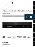 Funai ZV427FX4 ZV427FX4A DVD Recorder VCR Line-In Recording Owners Manual en