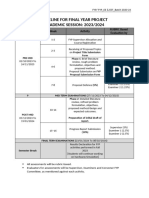 ACTIVITY TIMELINE FOR FINAL YEAR PROJECT 2023-24 - v1