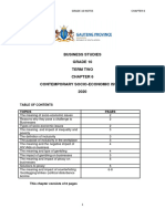 2020 Business Studies Grade 10 Notes Term 2 Chapter Six