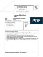 Jurusan Teknik Sipil: Form PBJ - 01 Laporan Harian Praktek Baja