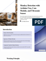 Monkey Detection With Arduino Uno Cam Module and Ultrasonic Sensor