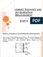 Unit 5 Displacement, Velocity and Acceleration Measurement